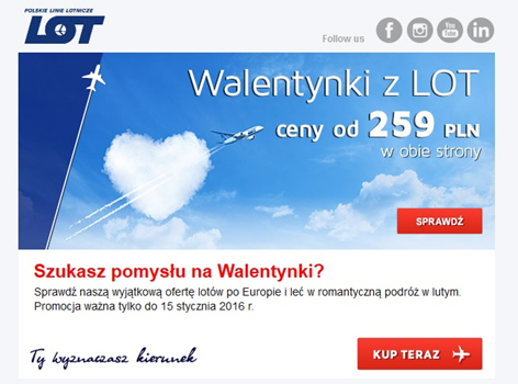 Newsletter Lot na Walentybki